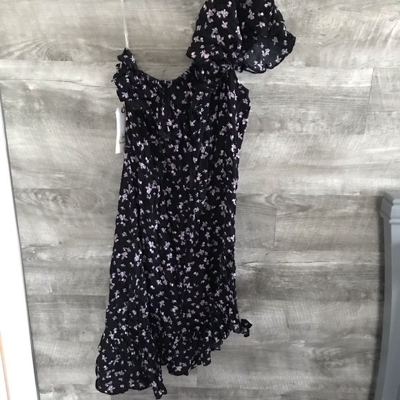 Leith One-Shoulder Ruffle Dress NWT - Picture 13 of 14